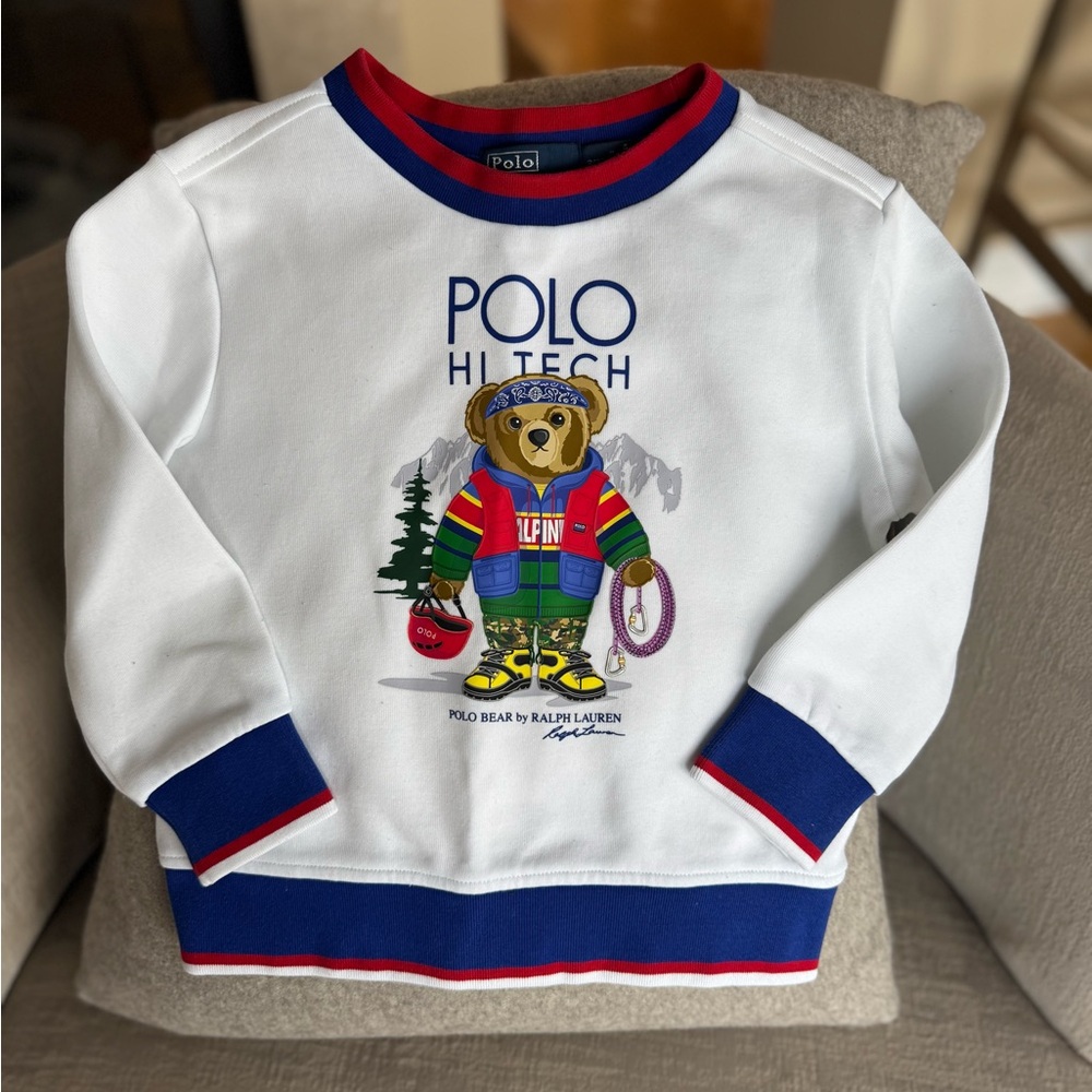 POLO Ralph Lauren Kids HI TECH Bear Limited Edition Sweatshirt - Picture 8 of 8